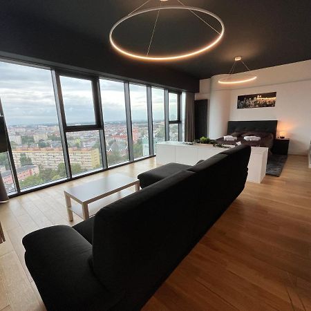 Hanza Tower - Luxurious Apartment 60M2 - 15Th Floor City View Szczecin Exteriör bild