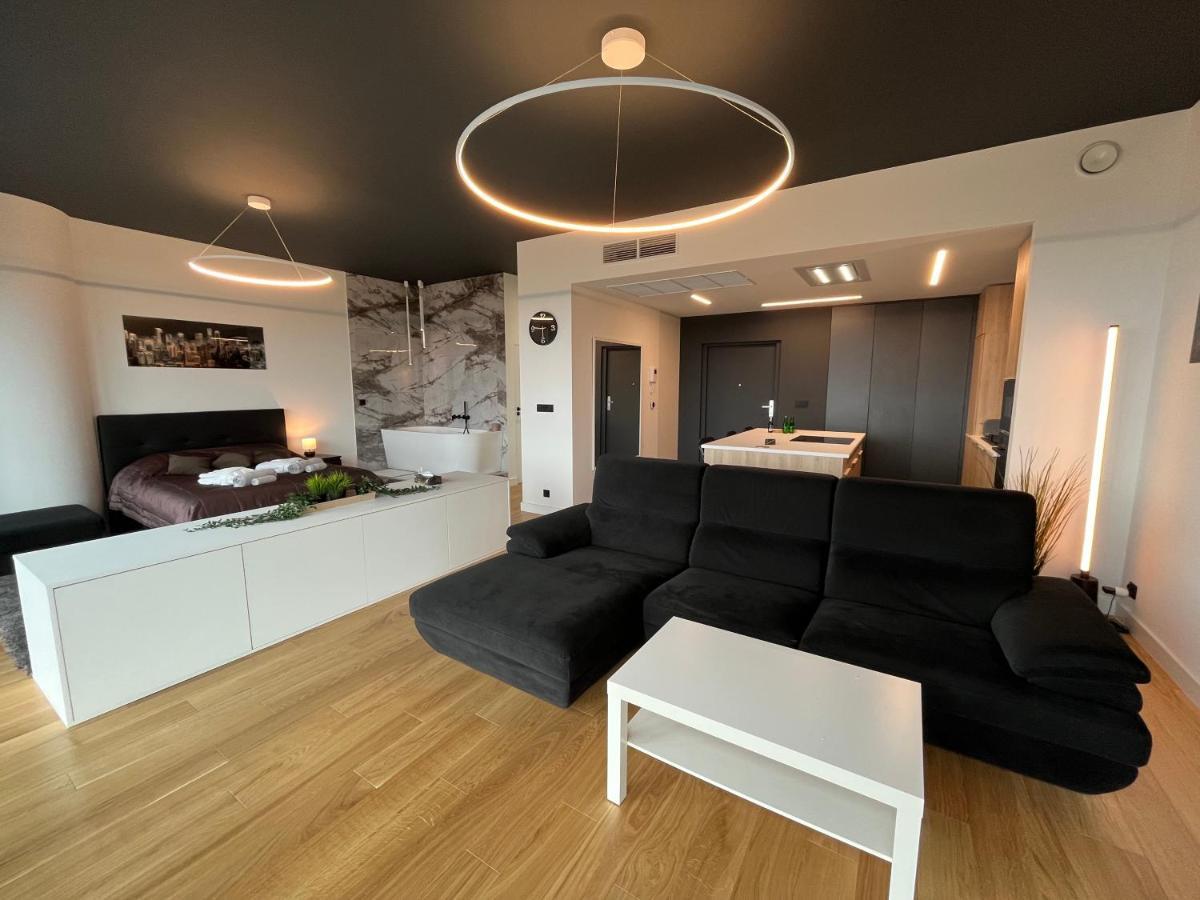 Hanza Tower - Luxurious Apartment 60M2 - 15Th Floor City View Szczecin Exteriör bild
